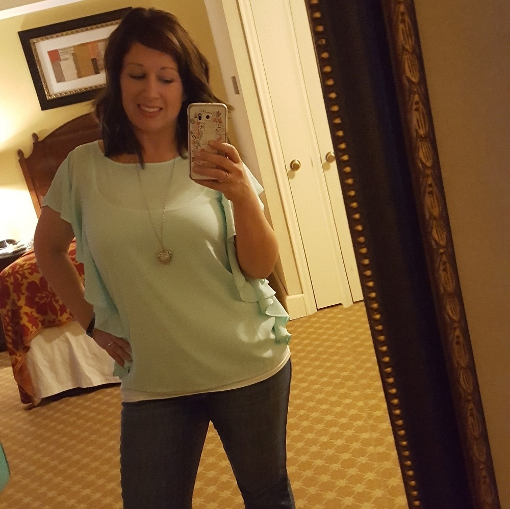 Charming Charlie ruffled top